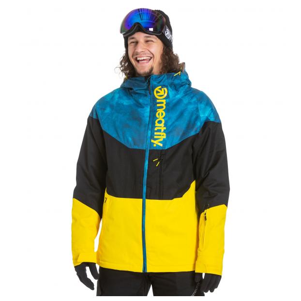 Сноубордическая куртка MEATFLY «HOAX» - Аритикул HOAX-Super Lemon/Black/Mountain Blue-XL - Фото 2