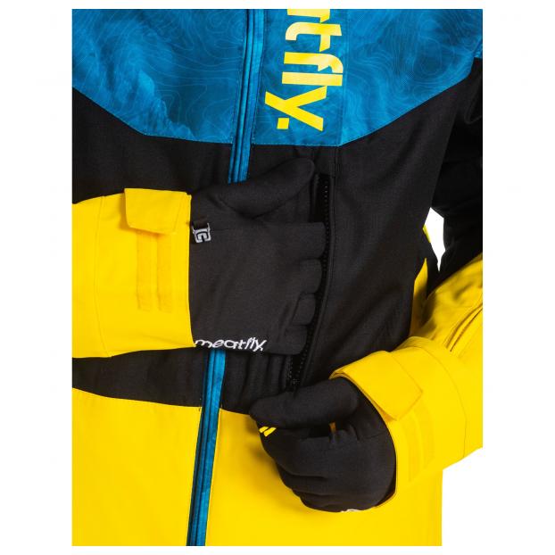 Сноубордическая куртка MEATFLY «HOAX» - Аритикул HOAX-Super Lemon/Black/Mountain Blue-XL - Фото 5